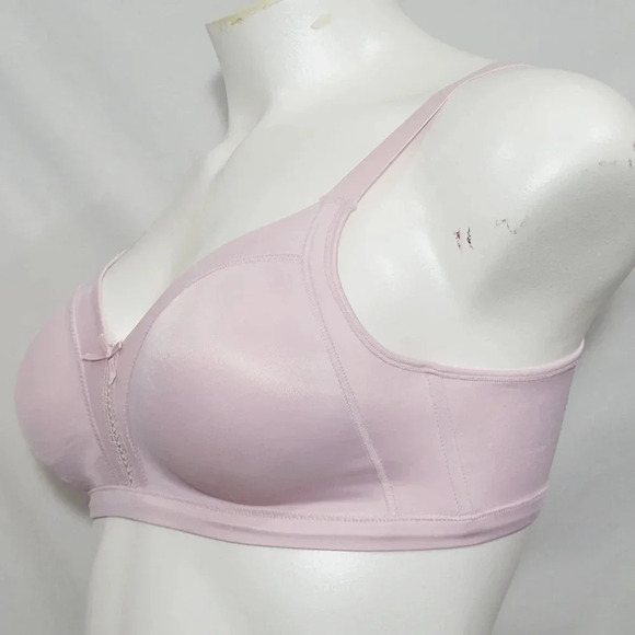 36D Bali Q044 0044 Double Support Soft Touch Wirefree Bra Pink - Picture 2 of 4